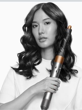 Dyson origin Airwrap with 3 styling Attachments Set in Black and Copper